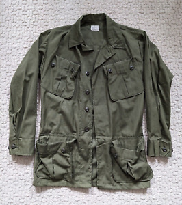 NOS Vietnam War Ripstop Cotton Jungle Jacket Size XS Regular X-Small Tellico Mfg