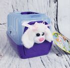 White Puppy Purple Blue Pet Carrying Case Kids Small Stocking Stuffers Dog Toy