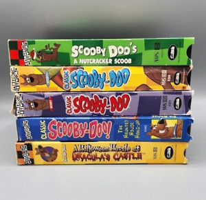 Scooby Doo VHS Lot of 5 Tapes Movies Cartoon Network Vintage