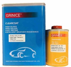 HIGH GLOSS & SOLIDS FAST DRYING CLEARCOAT GALLON KIT WITH STANDARD ACTIVATOR 4:1