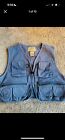 LL Bean Fishing Vest Womens Size Small/ Blue Color/