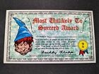 1964 Topps Nutty Awards Card # 2 Most Unlikely To Succeed Award (EX)
