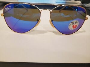 AUTHENTIC Ray Ban RB3025 112/4L 58mm Metal Polarized Mirror 100%UV Made In Italy