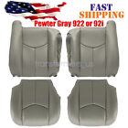 For 2003-06 Chevy Silverado 1500 2500 Replacement Front Leather Seat Cover Gray (For: More than one vehicle)