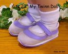 **SALE** LAVENDER Mary Jane SNEAKERS DOLL TENNIS SHOES fits 23