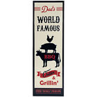 Northlight Dad's World Famous BBQ Metal Wall Sign - 23