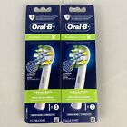 8 pcs Oral-B Floss Action Replacement Toothbrush Brush Heads USA 2x4 packs