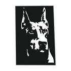 New ListingBlack Pet Dog Bumper Doberman Die Cut Decal window Car Laptop Decor Sticker E
