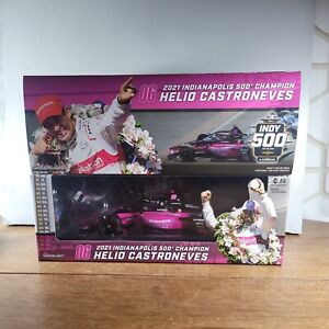Castroneves 1/18 Greenlight 2021 Indy 500 Winner Diecast with Figure ltd edition