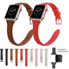 Women Slim Leather Band For Apple Watch Series 8 7 6 5 SE iWatch 41/42/45/49mm