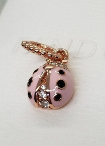 Authentic Pandora Rose Lucky Pink Ladybird Pendant  Charm