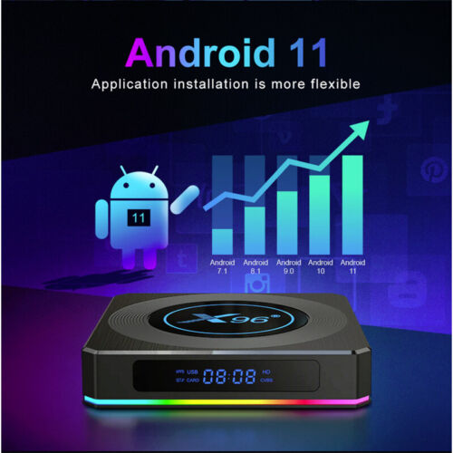Android 11.0 X96-X4 Dual WiFi Ethernet 1000M 32GB Amlogic S905X4 UHD 8K TV Box
