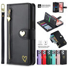 For iPhone 15 Pro Max 14 13 12 11 XS XR 8 7+ Leather Card Wallet Case Flip Cover