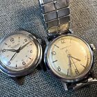 Pair Of Vintage Swiss Mechanical Watches Caravelle And Wittnauer. Running
