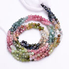 Natural Multi Tourmaline Gemstone Round Faceted Beads 3X3 mm Strand 13