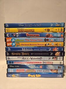 LOT/12 Disney/Pixar/Nick DVD  children's & family Movies-Tested