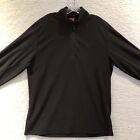 The North Face Mens Black Long Sleeve 1/4 Zip Fleece Pullover Jacket Size XL/TG