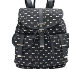 Mudd Black White Bows Backpack School Book Bag Purse Pockets Womens Girls bag