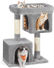 Cat Tree, 33.1-Inch Cat Tower, L, Cat Condo for Large Cats up to 16 Lb, Large Ca