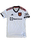 ADIDAS 2022-23 MANCHESTER UNITED AUTHENTIC ON FIELD AWAY WHITE JERSEY NEW SZ XS
