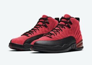 Nike Air Jordan 12 Retro Shoes Reverse Flu Game Red Black CT8013-602 Men's NEW