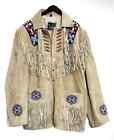 Leather Rockabilly jacket, Native American Buckskin Western Jacket Suede Leather