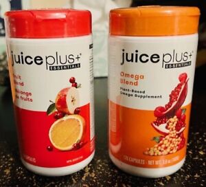 JUICE PLUS+ Combo - 240 Capsules: 1 Fruit Blend & 1 Omega Blend Bottle - 9/2024!