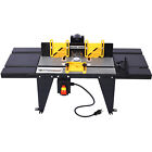 Electric Benchtop Router Table Wood Working Craftsman Tool Aluminium Black/Green