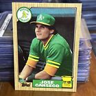 JOSE CANSECO 1987 Topps TRADED - #620 Clean RC All-Star Rookie Gold Cup