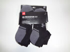 Under Armour Adult Resistor 3.0 No Show Socks - 6-Pairs NWT Black Large