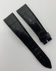 Authentic Breguet 20mm x 16mm Shiny Black Crocodile Watch Strap Band Belt OEM