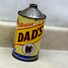 Vintage Delicious Dads Root Beer Cone Top Can, 32 Oz. Great Displaying Pop Can