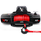 X-BULL 12V 10000LBS Electric Winch Red Synthetic Rope Towing Truck Off-Road 4WD (For: More than one vehicle)