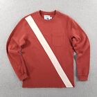Guideboat Co Shirt Mens Small Crimson Red Rowing Crew T Reliance Garments Scuba