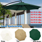 6.5-9.8FT Patio Umbrella Canopy Top Cover Replacement 8 Ribs Market Outdoor Yard