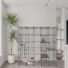 5 Tiers Large Cat Cage, Indoor Outdoor Cat Enclosure Metal Cat Kennels W/ Stairs