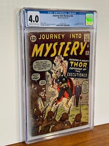 New ListingJourney into Mystery #84 1962 Marvel 2nd Thor app 1st Jane Foster app CGC 4.0 VG