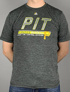 Pittsburgh Pirates Gray T-Shirt - Cool Base Performance T (S,M,L,XL,XXL)