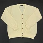 Vintage Iveys Mens Store Cardigan Sweater Large Orlon Acrylic Union Made USA