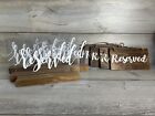 5 Wooden Signs & 5 Plexiglass With Wood  For Wedding Aisles Tables Receptions
