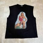 Vintage 90s WWF Wrestling Cut off Sable Tee Size XL