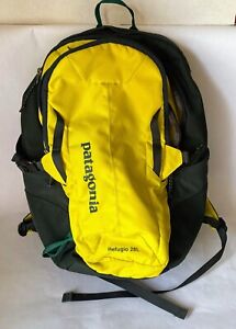 Patagonia Backpack Refugio 28L Daypack Commuter Yellow Excellent Used Condition