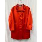 Per Se Red Button Trench Coat US 16 UK 18