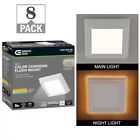 Commercial Electric Square LED Lights 8 Pack.