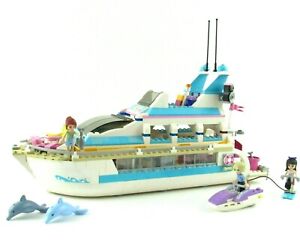 Lego Friends Dolphin Cruiser 41015 Complete With Manual Minifigures 2013 Retired