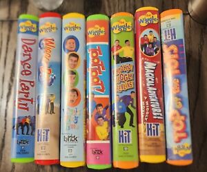 The Wiggles VHS Lot Of 7 In Clamshell Cases Untested