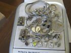 New ListingSterling Silver 925 Lot Scrap  or not Jewelry 138 GRAMS Earrings Bracelets Charm