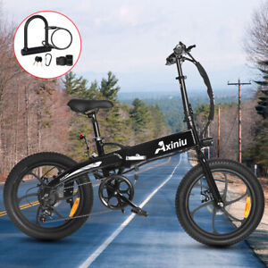 New Listing2024 E-Bike 20'' Electric Folding Bike 750W Bicycle Fat Tire City Commuter Ebike