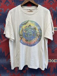Vintage Human-I-Tees Shirt 1994 XL Single Stitch Organic Cotton 90s Nature