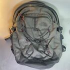 North Face Borealis Backpack Gray Laptop School  Bottle Pink Trim Used But Nice
